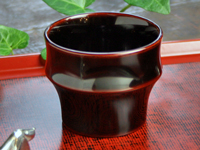特上ぐい飲み 溜塗り